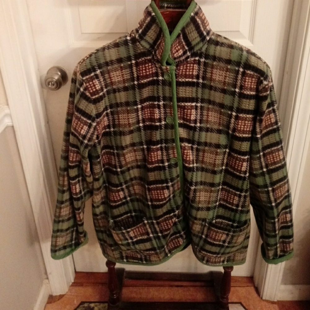LIGHT FLANNEL PLAID JACKET - Picture 1 of 4
